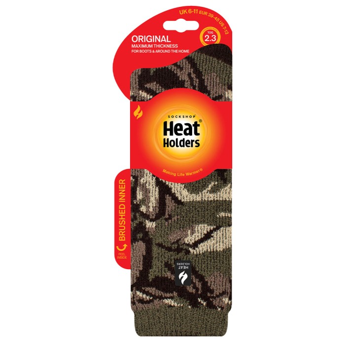 Heat Holders Original Jacquard Long Leg Socks - Camo