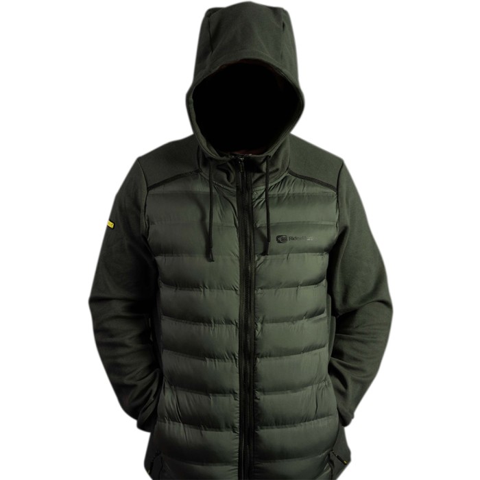 RidgeMonkey APEarel Dropback Heavyweight Zip Green Fishing Jacket