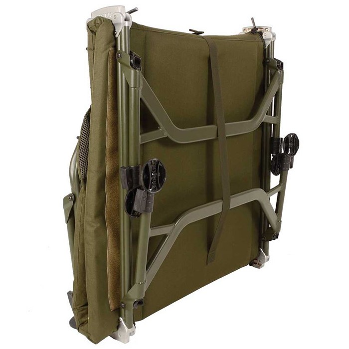 Solar SP C-Tech Standard Fishing Bedchair Folded Away