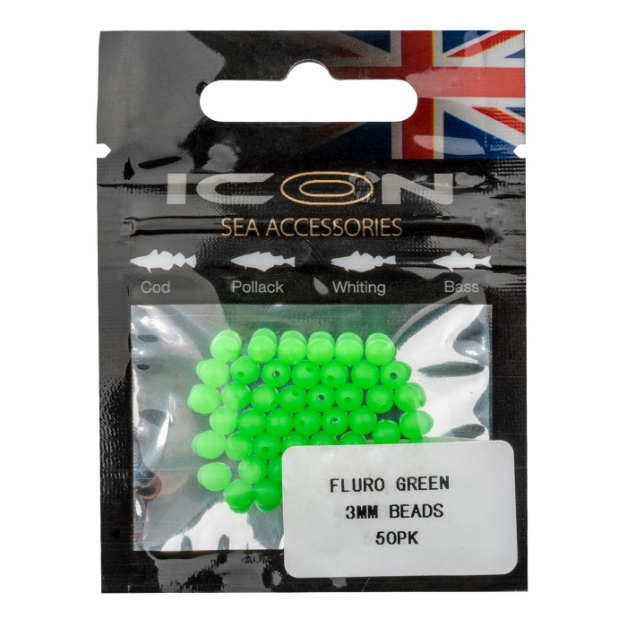 Icon Fluro Green Beads