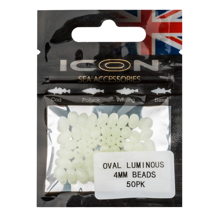 Icon Oval Luminous Beads 4mm