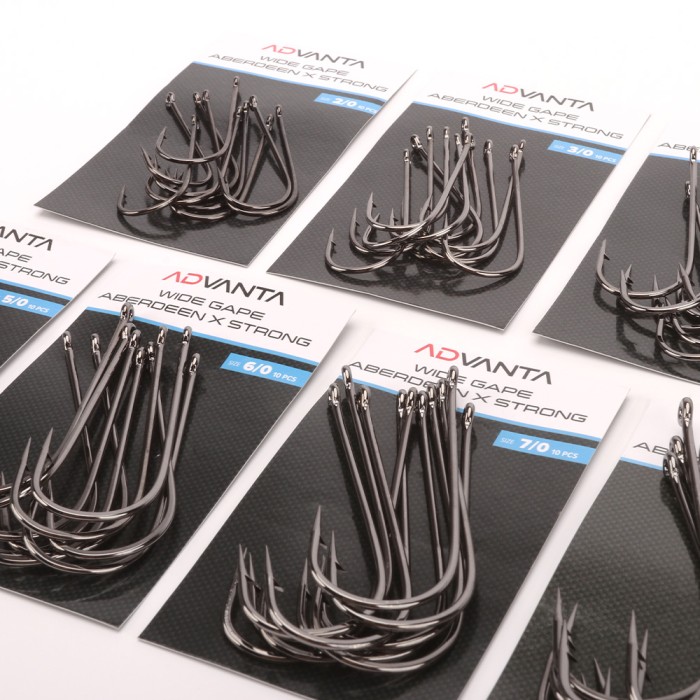 Advanta Wide Gape Aberdeen X Strong Hooks 1