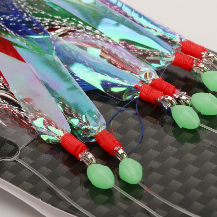 Advanta Mackerel Feather Rig – 6 Hooks / Size 3/0 2