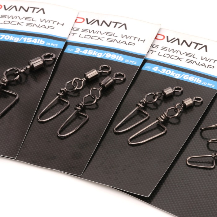 Advanta Rolling Swivels with Coastlock Snap - Pack of 20 2