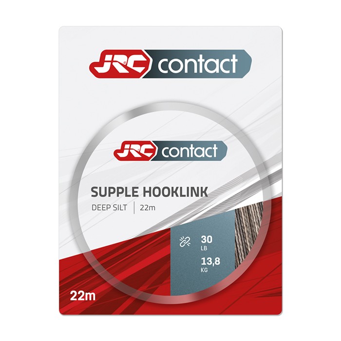 JRC Contact Supple Fishing Hooklink 22m Deep Silt 30lb