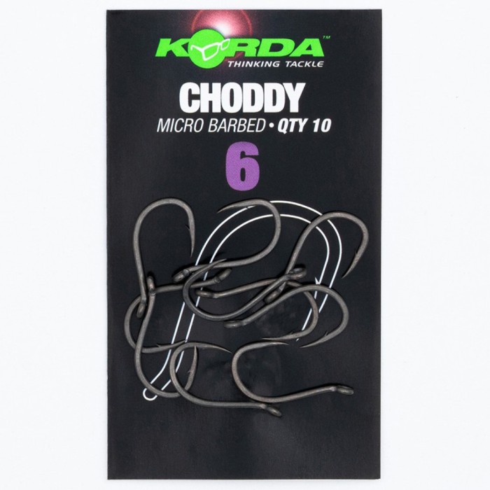 Korda Choddy Fishing Hooks Micro Barbed Size 6