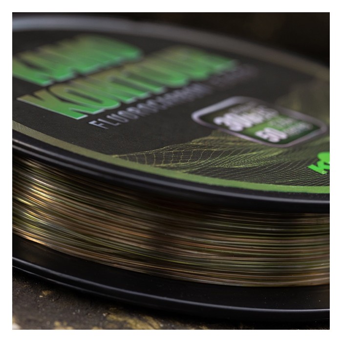 Korda Kamo Kontour Fishing Fluorocarbon Leader 50m Close Up  2