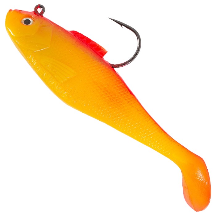 Kiddy Sidewinder Super Solid Shad Lure 25g 4-Inch Rhubarb & Custard