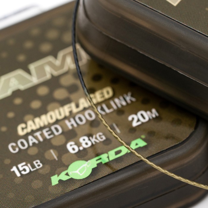 Korda Kamo Coated Hooklink Close Up 1