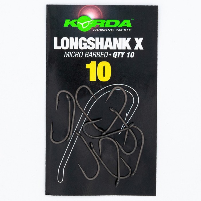 Korda Long Shank X Fishing Hook Size 10