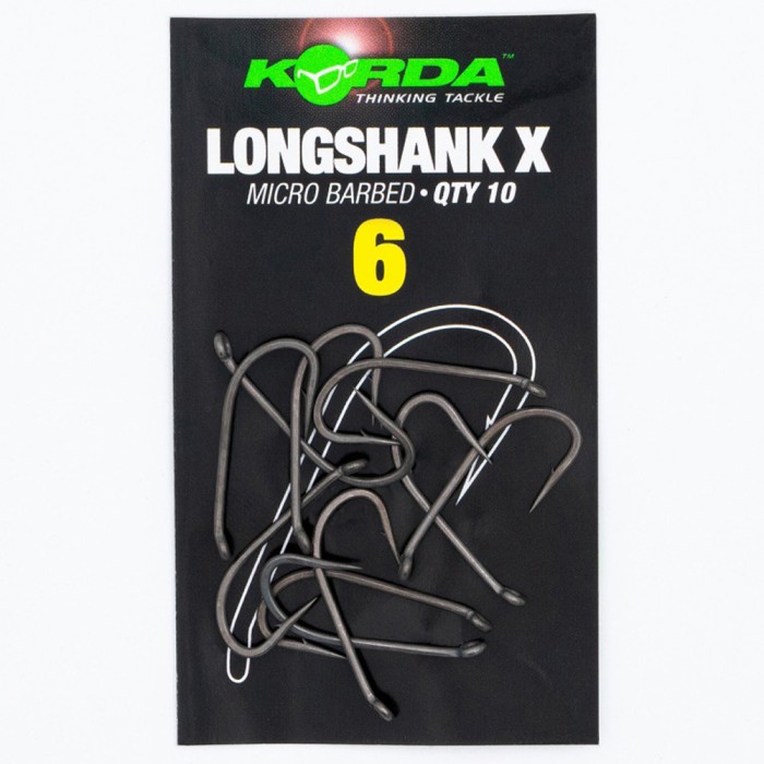 Korda Long Shank X Fishing Hook Size 6