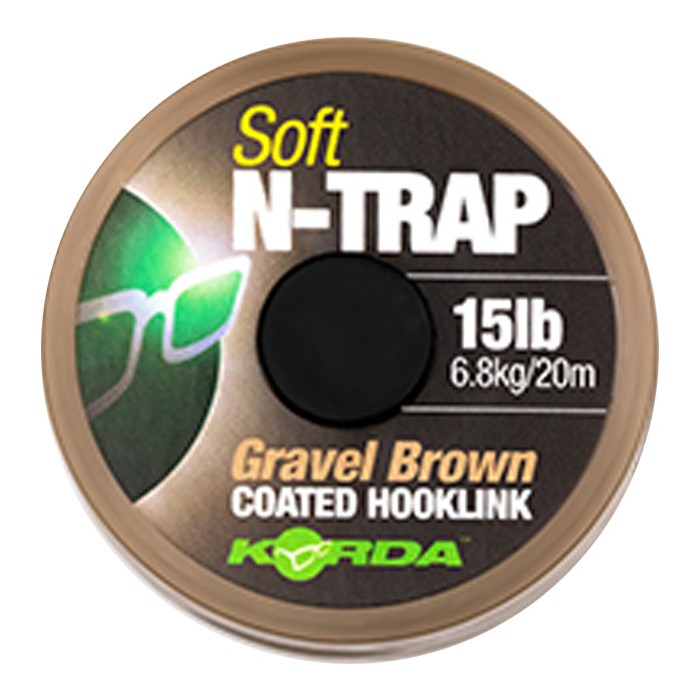 Korda N-Trap Soft Coated Hooklink Gravel Brown