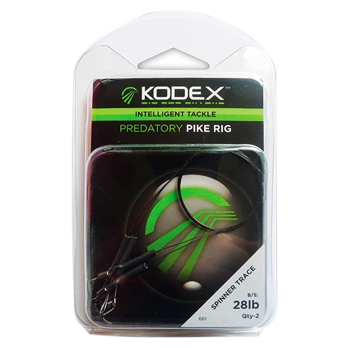 Kodex Fishing Spinner Trace 28lb Packaging
