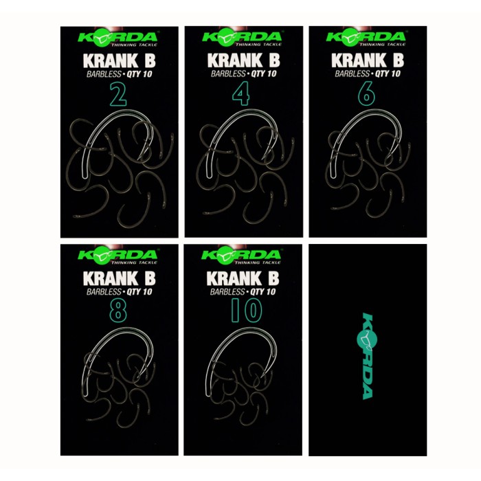 Korda Krank Fishing Hook B Sizes