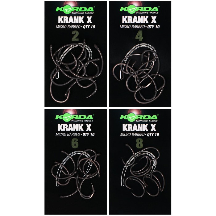 Korda Krank X Fishing Hooks Sizes