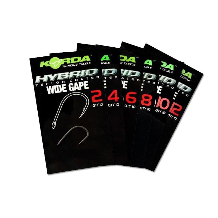 Korda Wide Gape Fishing Hook Sizes 2