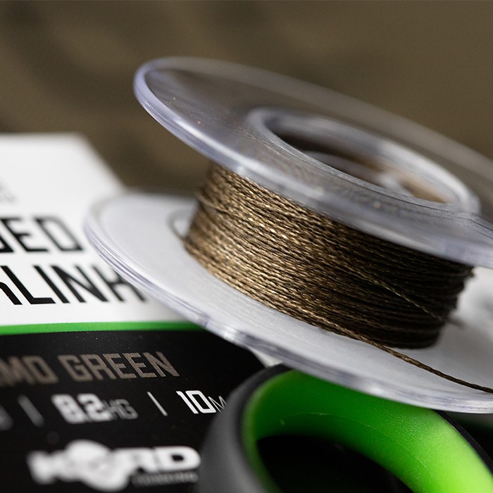 Korda Basix Braided Hooklink 10m 18lb Close Up Braid