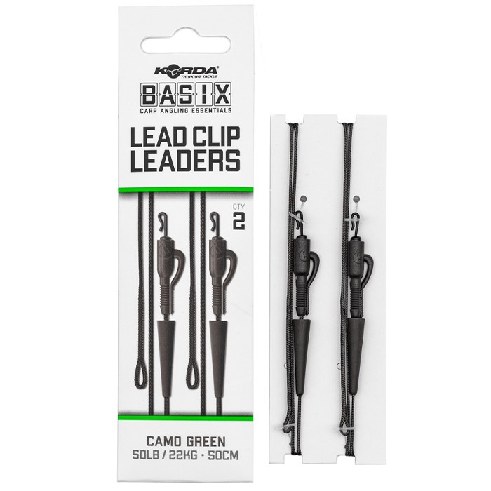 Lot De 3 Bas De Ligne Leadcore Avec Clips Hybrides à Changement Rapide - 20,4 Kg Testés, 1 M De Long