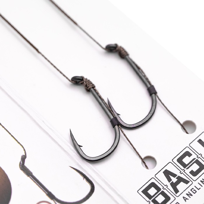 Korda Basix Ready Tied Hair Rigs Wide Gape Close Up