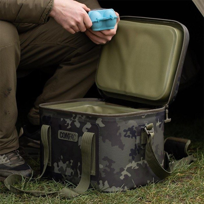 Korda Compac Cooler Kamo Fishing Bag In Use 1