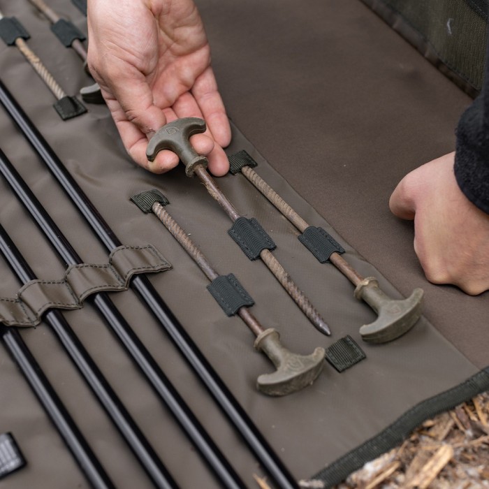 Korda Compac Dark Kamo Brolly Wrap In Use 1