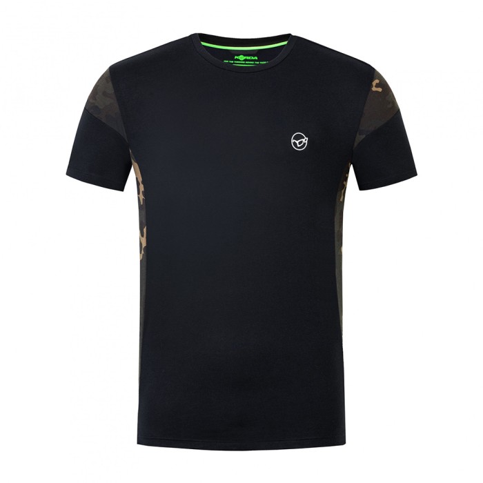 Korda Cut Black Fishing T-Shirt Front