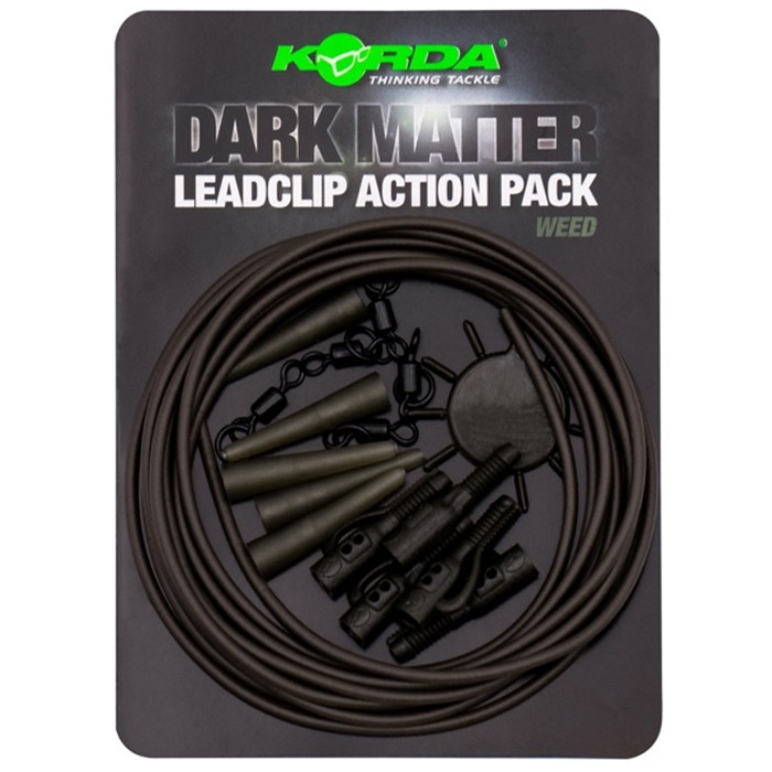 Korda Dark Matter Lead Clip Action Pack Weed