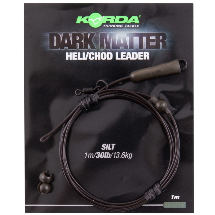 Korda Dark Matter Fishing Heli-Leaders Silt