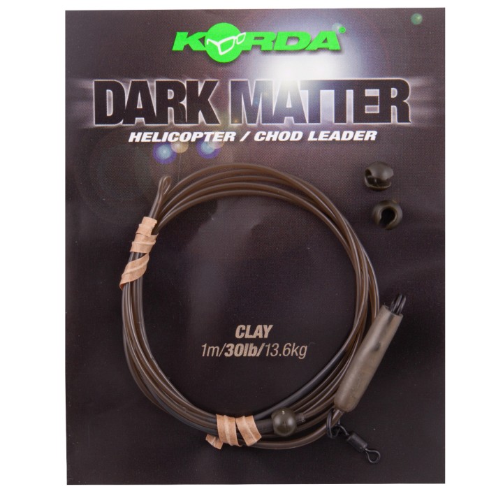 Korda Dark Matter Fishing Heli-Leaders Clay