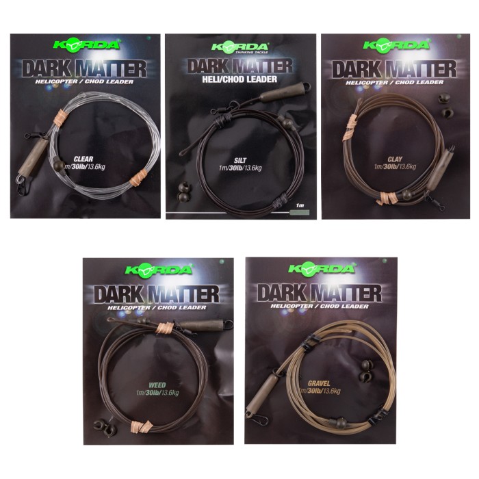 Korda Dark Matter Fishing Heli-Leaders Colours