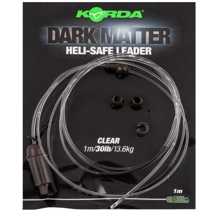 Korda Dark Matter Leader Heli-Safe 1m Clear