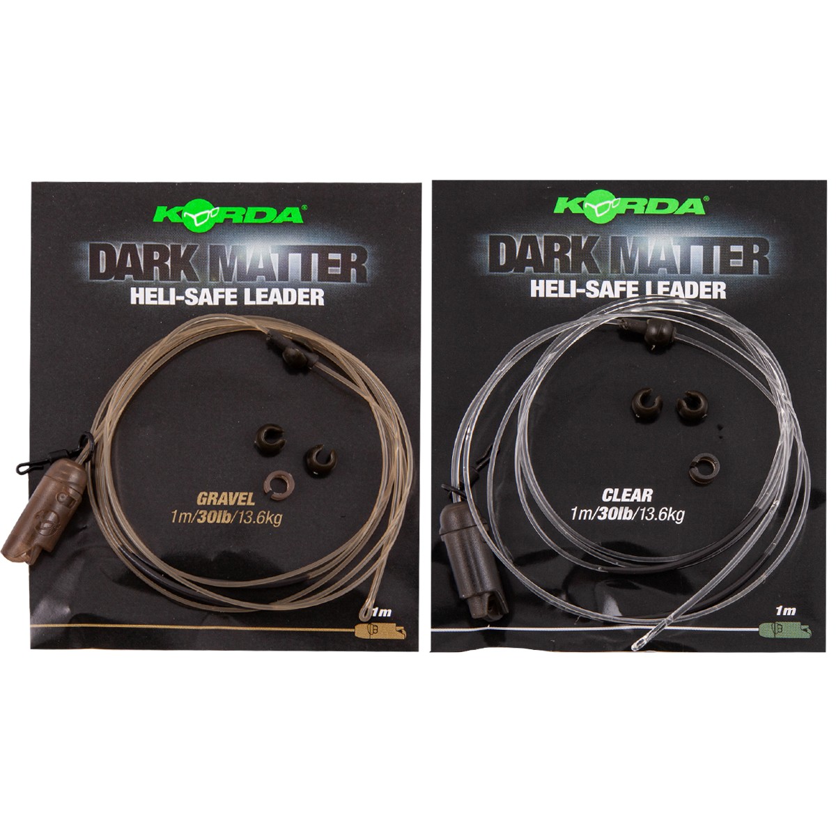 Korda Dark Matter Leader Heli-Safe 1m