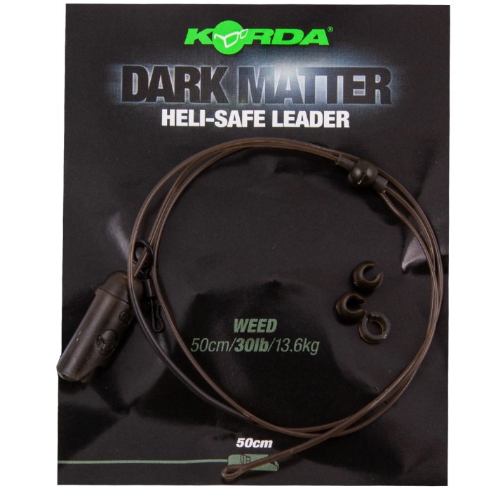 Korda Dark Matter Leader Heli-Safe 50cm Weed