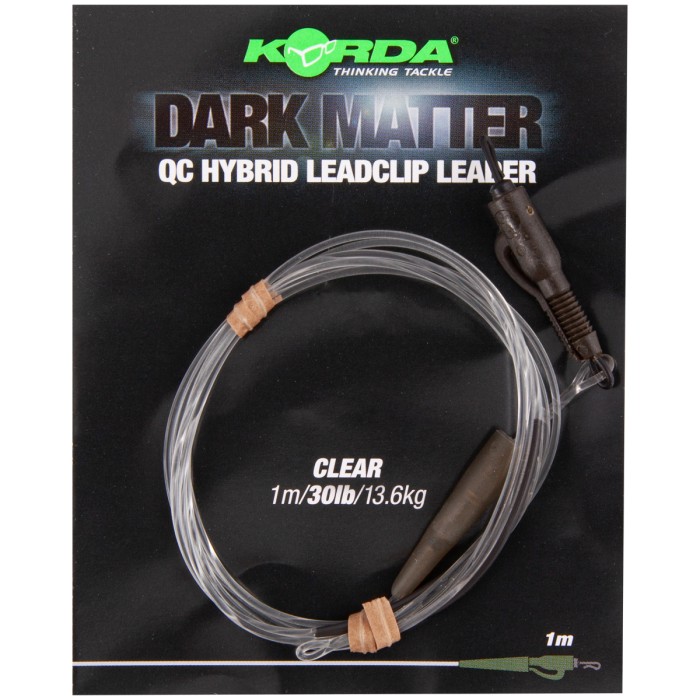 Korda Dark Matter Leader QC Hybrid Clip Clear