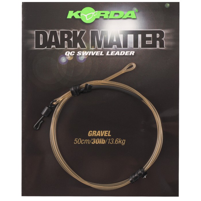 Korda Dark Matter QC Swivel Leader 50cm Gravel