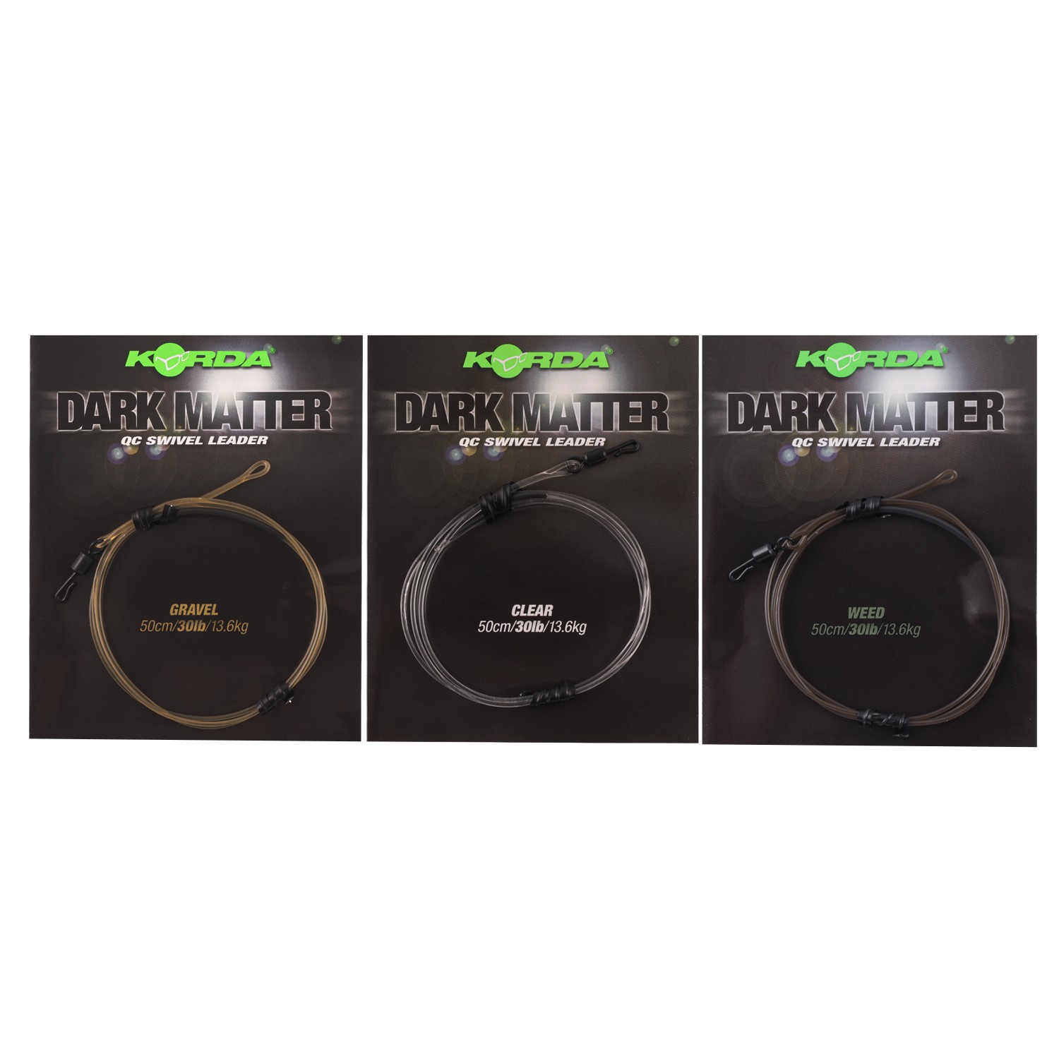 Korda Dark Matter QC Swivel Leader 50cm