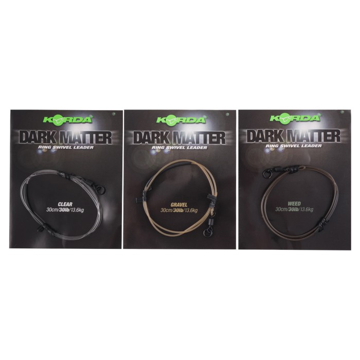 Korda Dark Matter Ring Swivel Leader 30cm