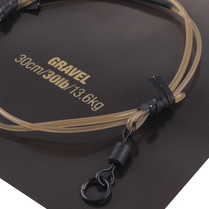 Korda Dark Matter Ring Swivel Leader 30cm Gravel