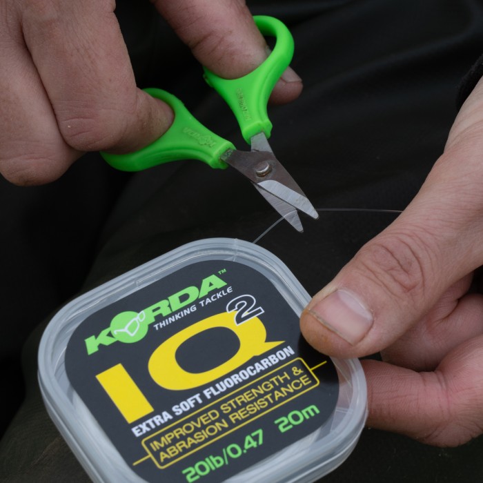 Korda IQ2 Extra Soft Fluorocarbon Hooklink In Use
