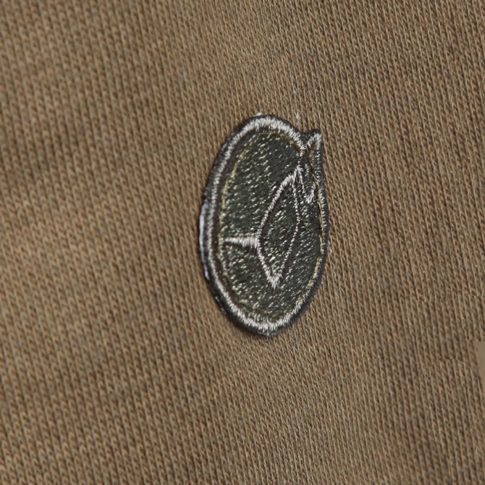 Korda Olive Jersey Fishing Shorts Close Up Of Logo