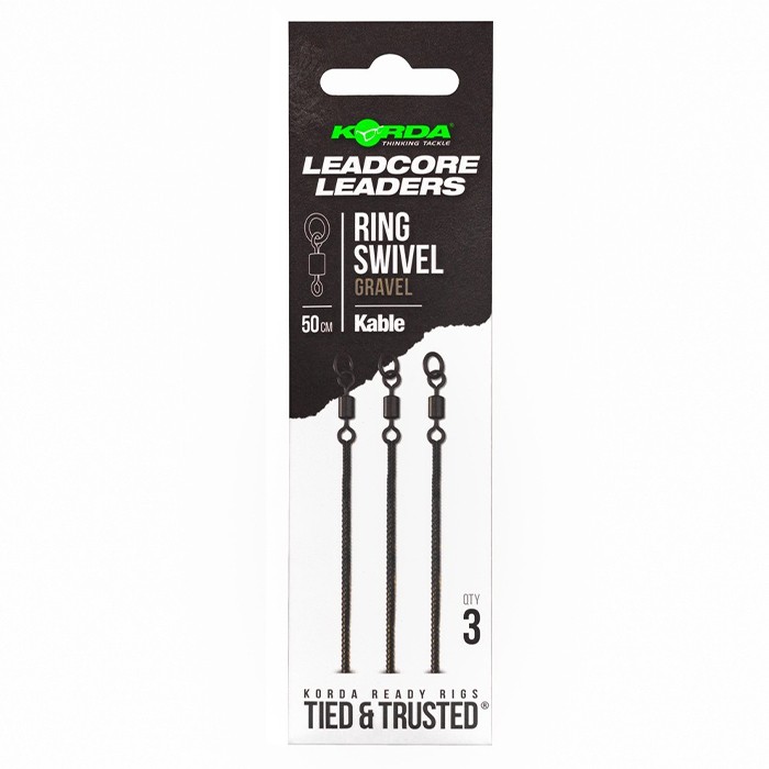 Korda Kable Leadcore Leader Ring Swivel Gravel