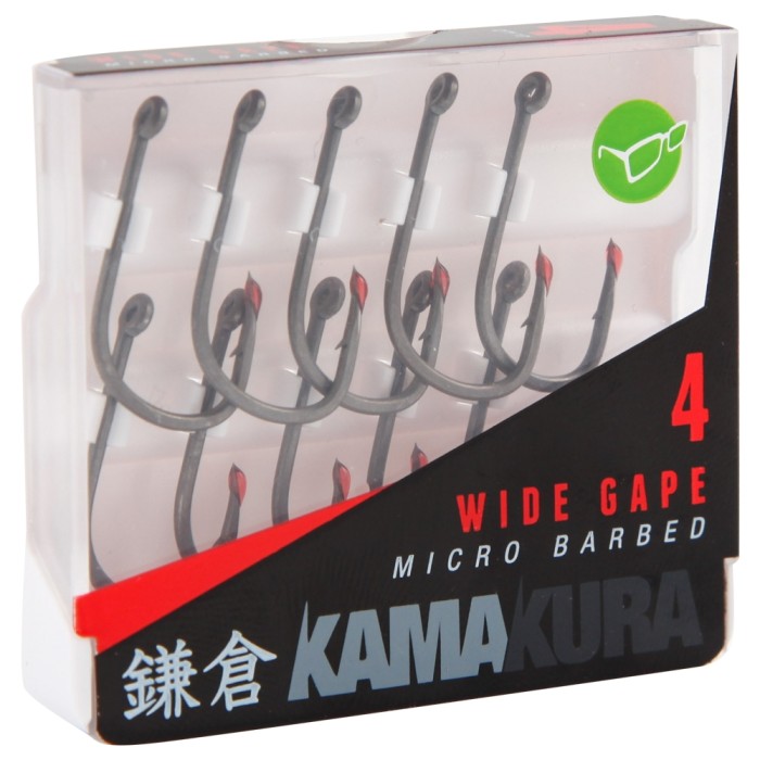 Korda Kamakura Sharpened Wide Gape Hook 4