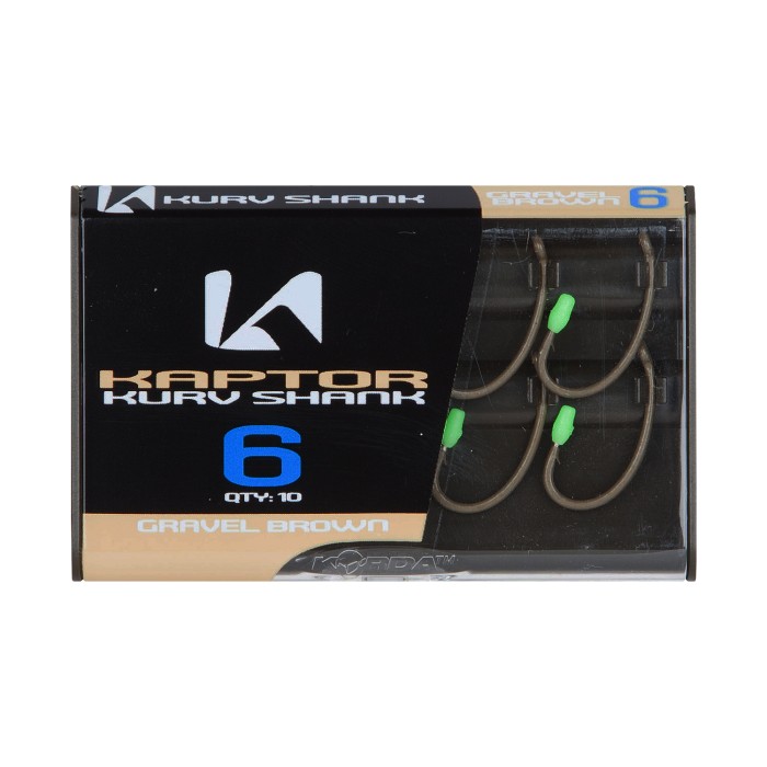 Korda Kaptor Kurv Shank Barbed Gravel Hooks