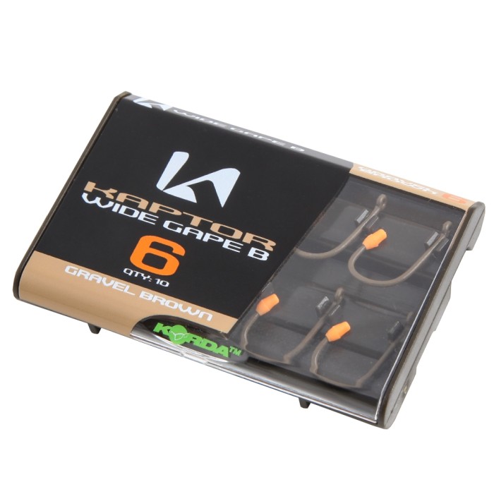 Korda Kaptor Wide Gape Gravel Barbless Hooks