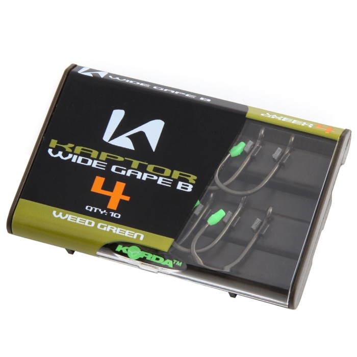 Korda Kaptor Wide Gape Weed Barbless Hooks 