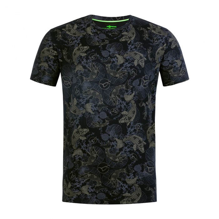Korda Black Koi Fishing T-Shirt Front