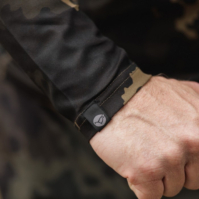 Korda Kool UPF Zip Dark Kamo Long Sleeve Jersey 2