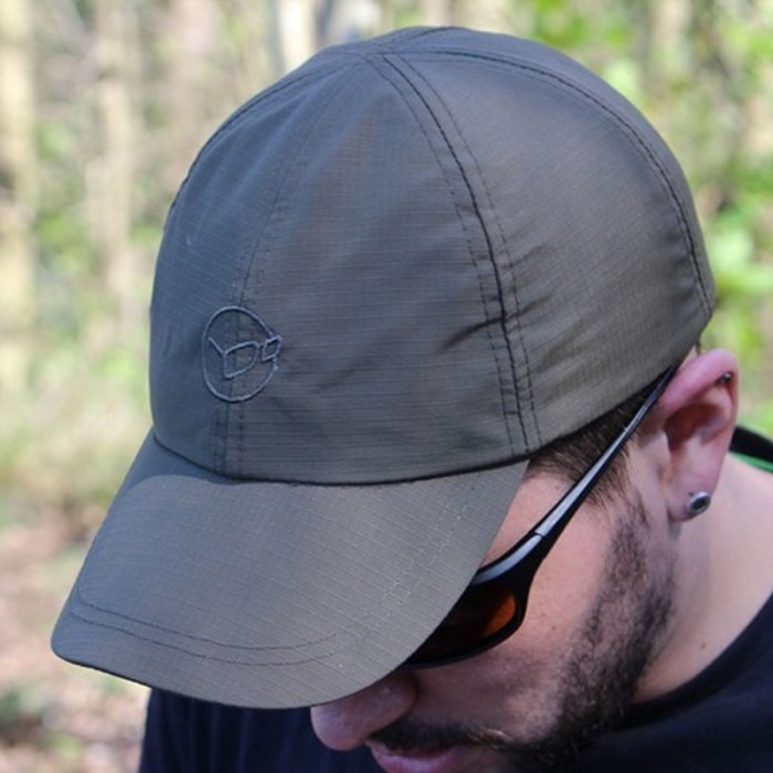 Korda Kool Waterproof Fishing Cap In Use 2