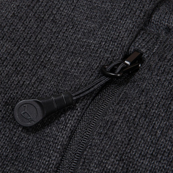 Korda Kore Polar Fishing Jacket Black Close Up Zip Pocket