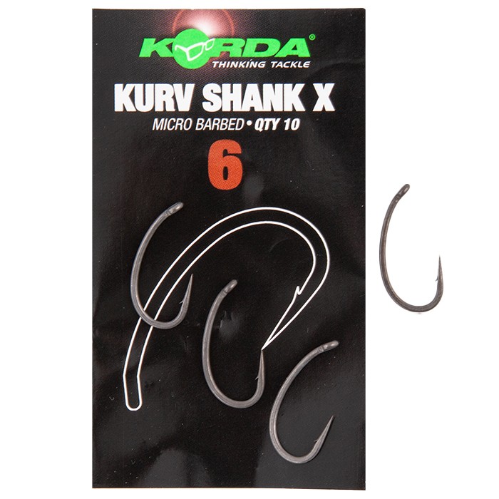 Korda Kurv Shank X Hooks Micro Barbed